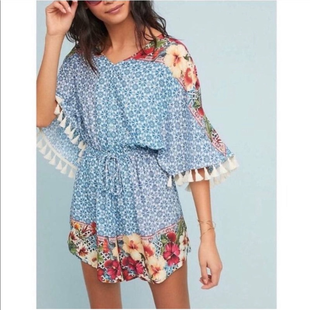 NWT Anthropologie Farm Rio Carmen Floral Romper